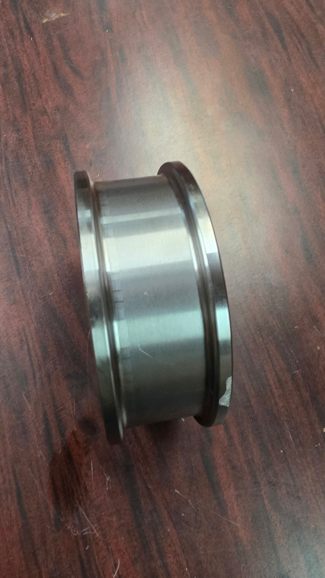 Precision machined kiln shaft bearing component from the KilnTech shop